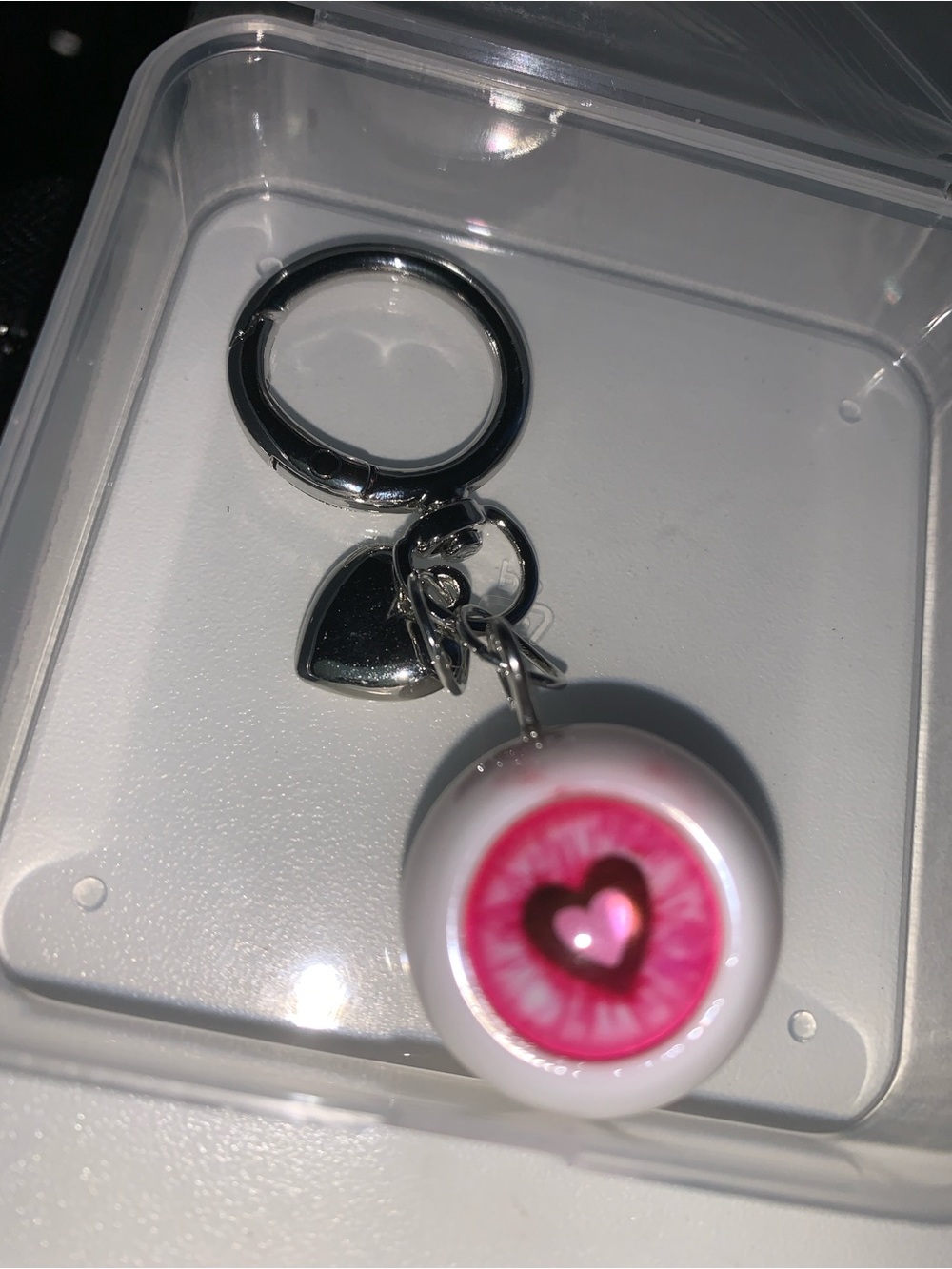 Eyeball heart purse/bag charm Keychain